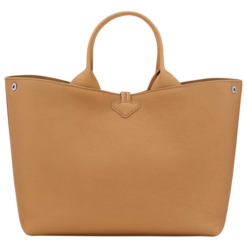 Longchamp Le Roseau Bolso Con Asa Superior L Cuero - Nuez