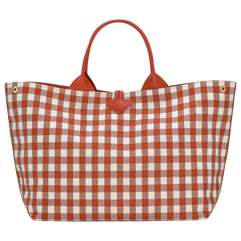 Longchamp Le Roseau Bolso Con Asa Superior L Tela - Corteza