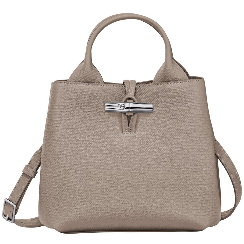 Longchamp Le Roseau Bolso con asa superior S Cuero - Arcilla