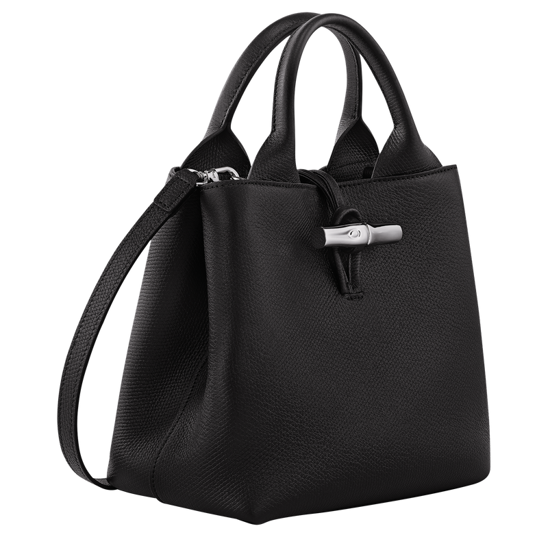 Longchamp Le Roseau Bolso Con Asa Superior S Cuero - Negro
