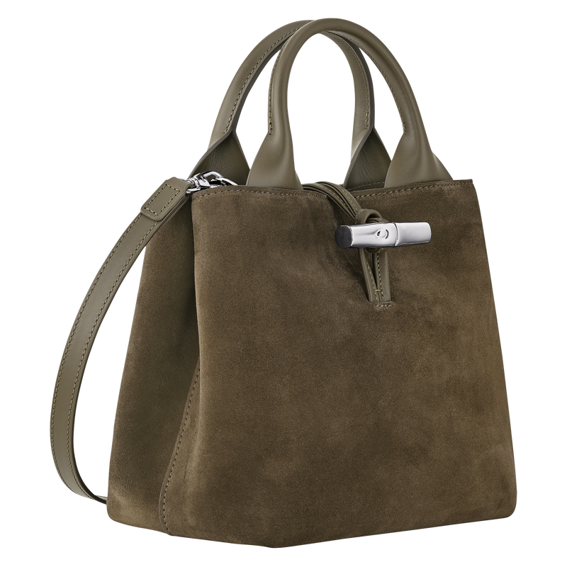 Longchamp Le Roseau Bolso Con Asa Superior S Cuero - Verde Oliva