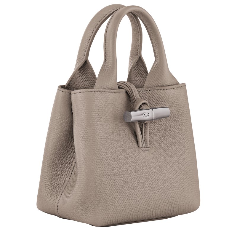 Longchamp Le Roseau Bolso Con Asa Superior XS Cuero - Arcilla