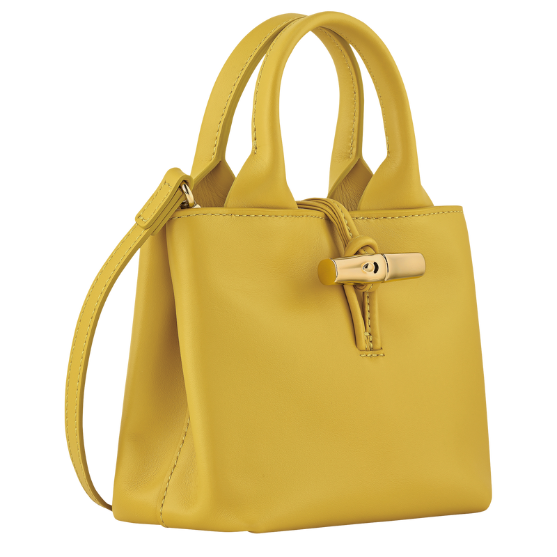 Longchamp Le Roseau Bolso Con Asa Superior XS Cuero - Jenjibre