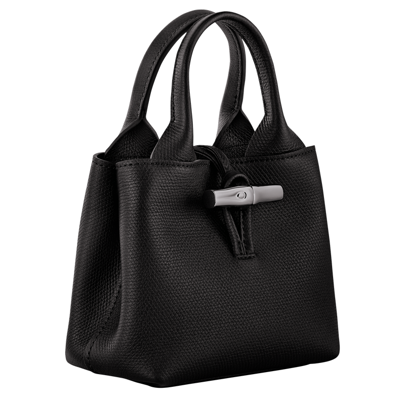 Longchamp Le Roseau Bolso Con Asa Superior XS Cuero - Negro