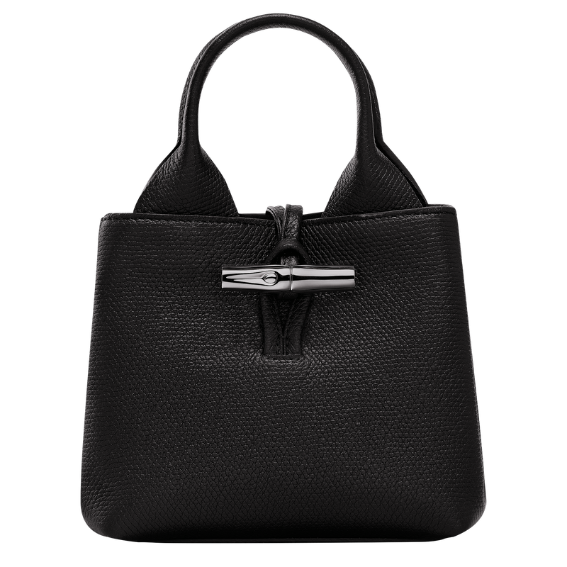 Longchamp Le Roseau Bolso con asa superior XS Cuero - Negro