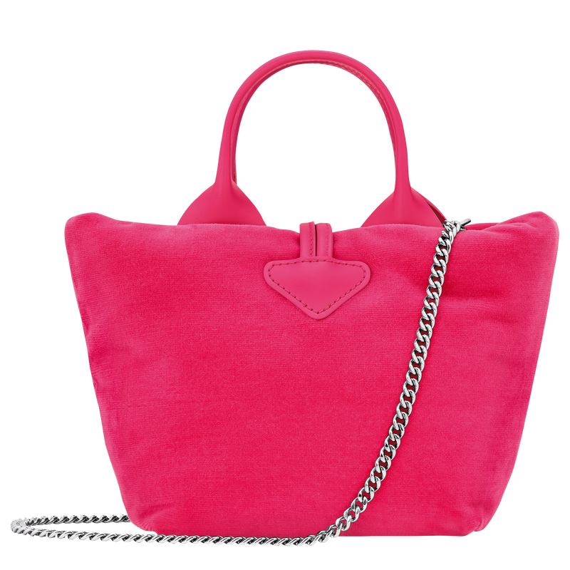 Longchamp Le Roseau Bolso Con Asa Superior XS Tela - Rosa
