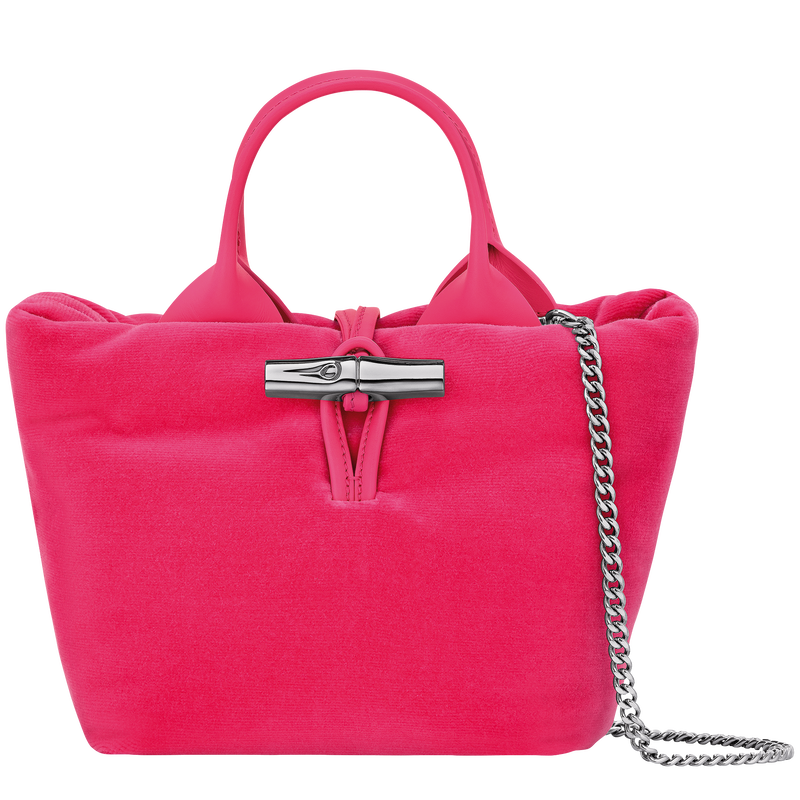 Longchamp Le Roseau Bolso con asa superior XS Tela - Rosa
