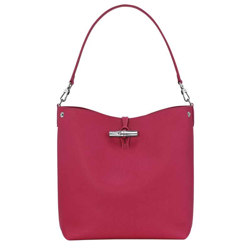 Longchamp Le Roseau Bolso de hombro M Cuero - Remolacha
