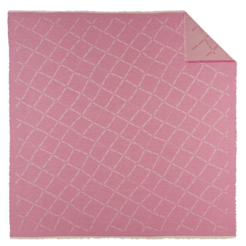 Longchamp Le Roseau Estolas Mezcla de algodón - Malvavisco