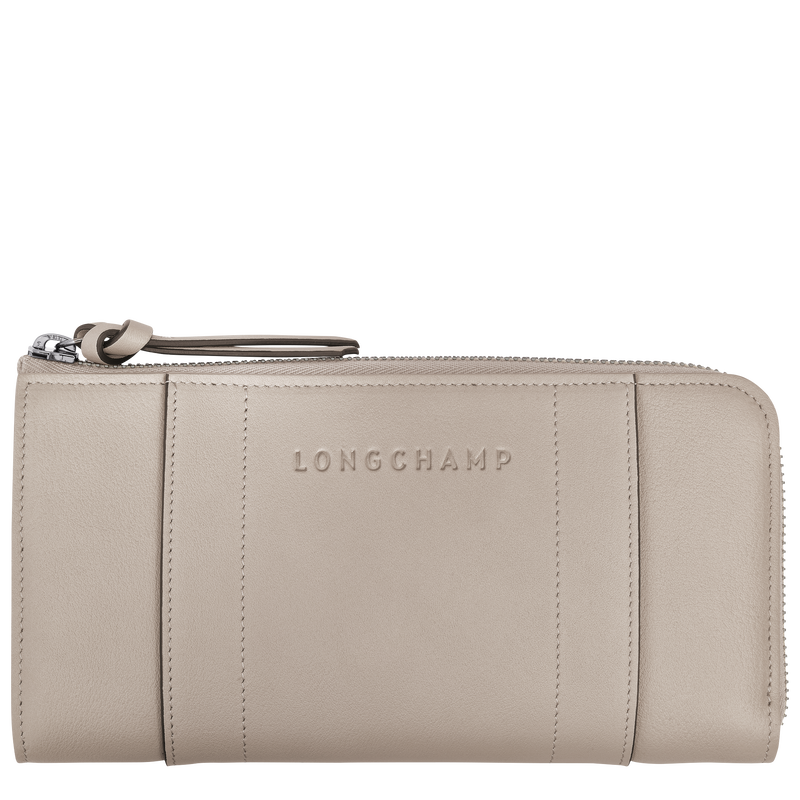 Longchamp Longchamp 3D Cartera con cremallera Cuero - Arcilla