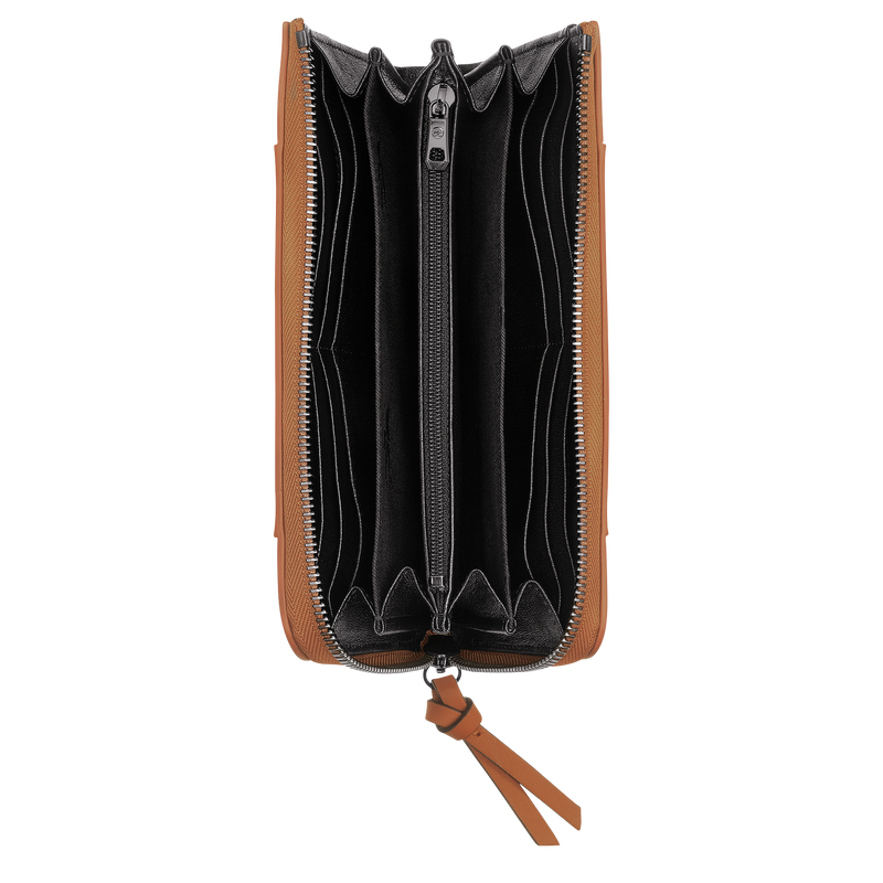 Longchamp Longchamp 3D Cartera Con Cremallera Cuero - Natural