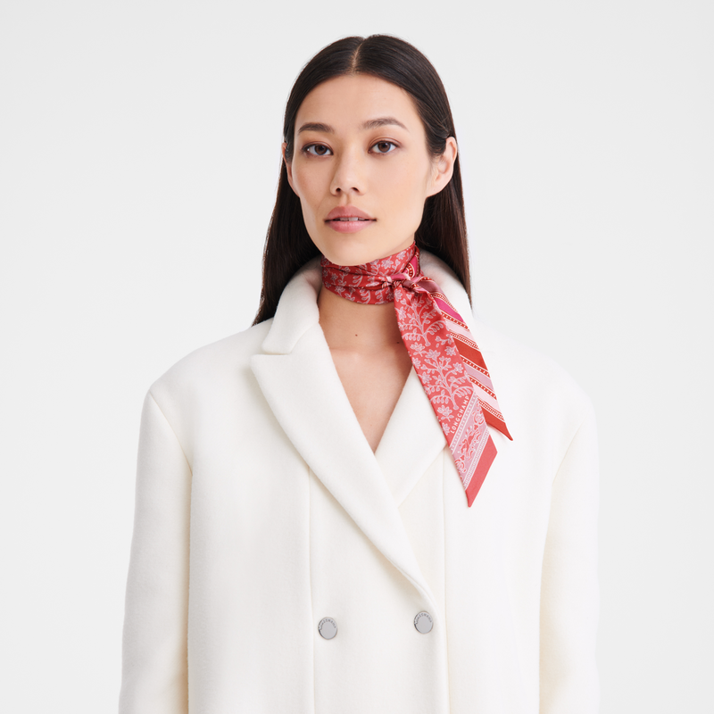 Longchamp Árbol De La Vida Banda Seda - Tomate