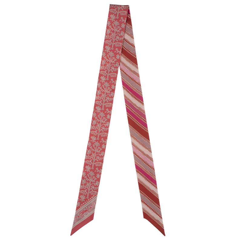 Longchamp Árbol de la vida Banda Seda - Tomate