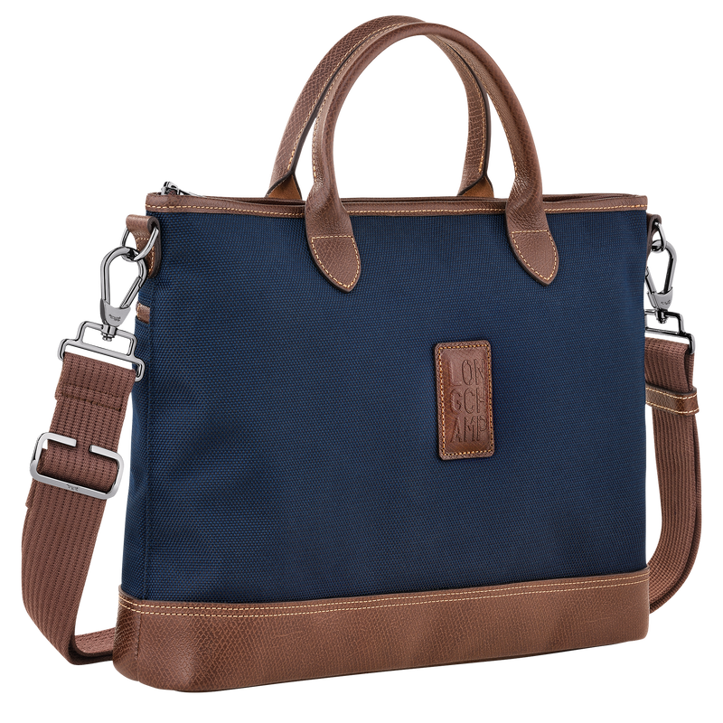 Longchamp Boxford Maletín S Lona Reciclada - Azul
