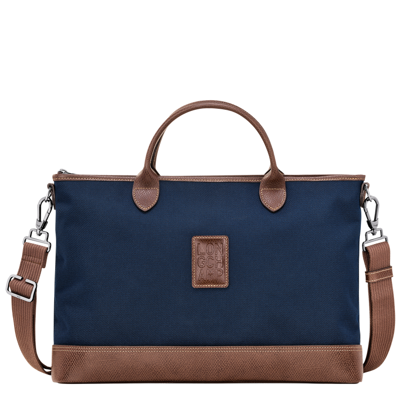 Longchamp Boxford Maletín S Lona reciclada - Azul
