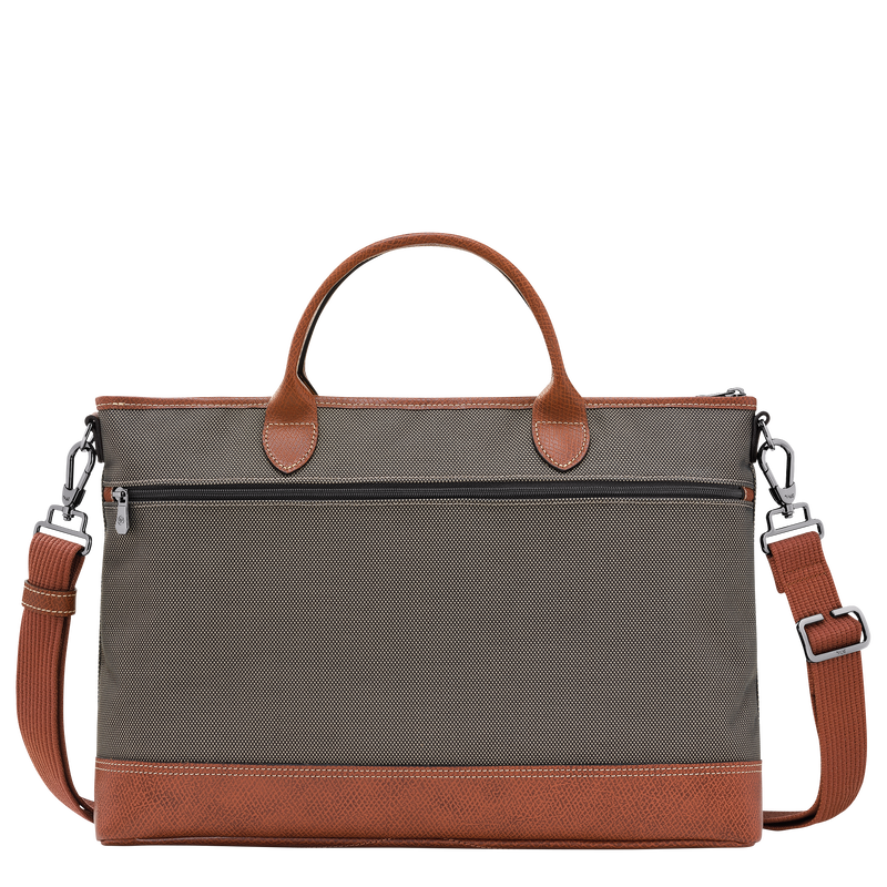 Longchamp Boxford Maletín S Lona Reciclada - Marrón