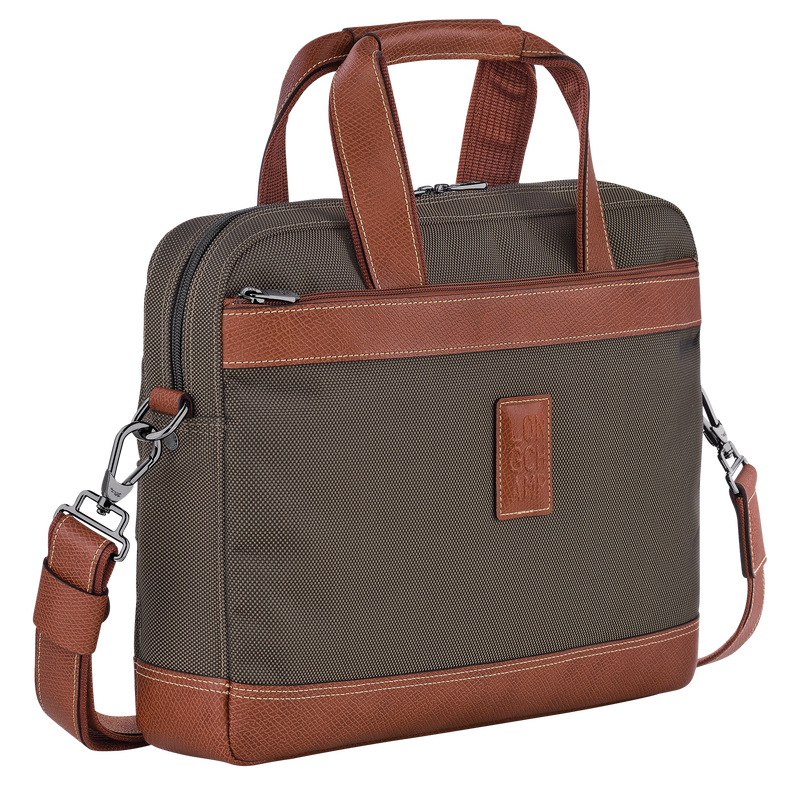 Longchamp Boxford Maletín S Lona Reciclada - Marrón