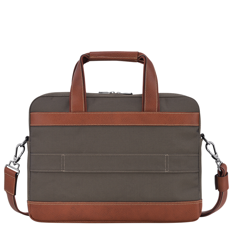 Longchamp Boxford Maletín S Lona Reciclada - Marrón