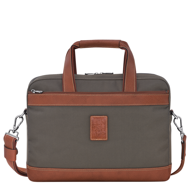 Longchamp Boxford Maletín S Lona reciclada - Marrón