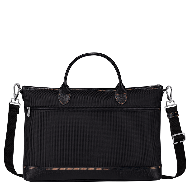 Longchamp Boxford Maletín S Lona Reciclada - Negro