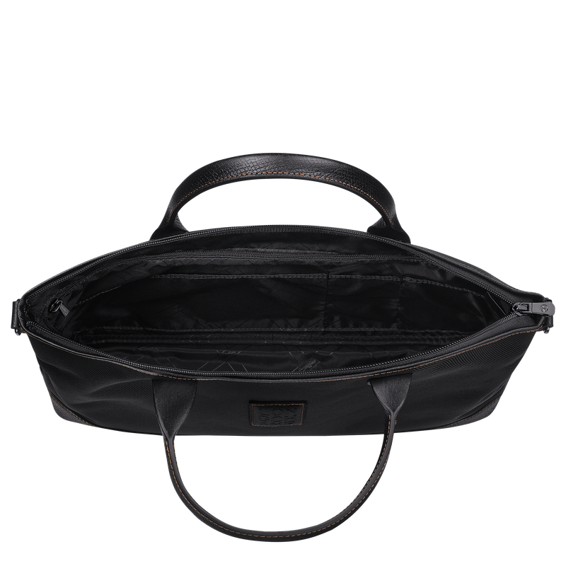 Longchamp Boxford Maletín S Lona Reciclada - Negro