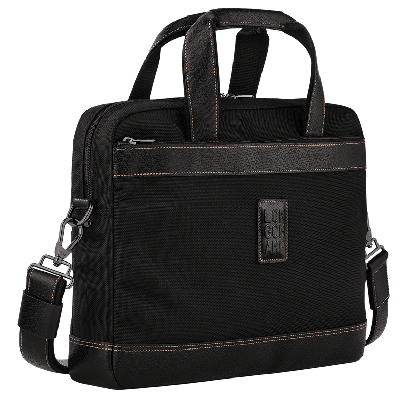 Longchamp Boxford Maletín S Lona Reciclada - Negro