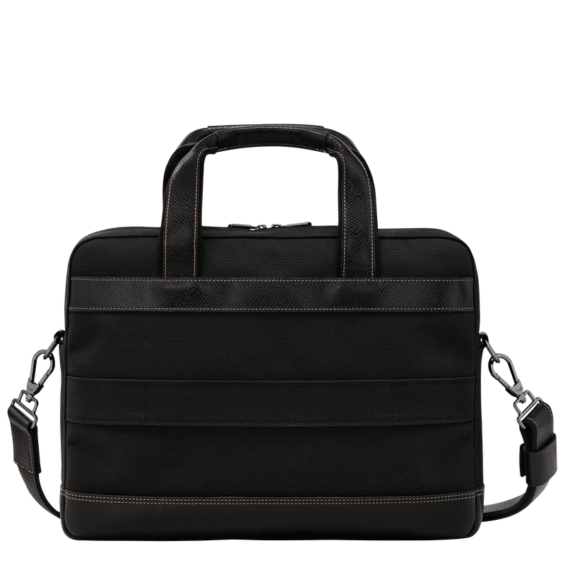 Longchamp Boxford Maletín S Lona Reciclada - Negro