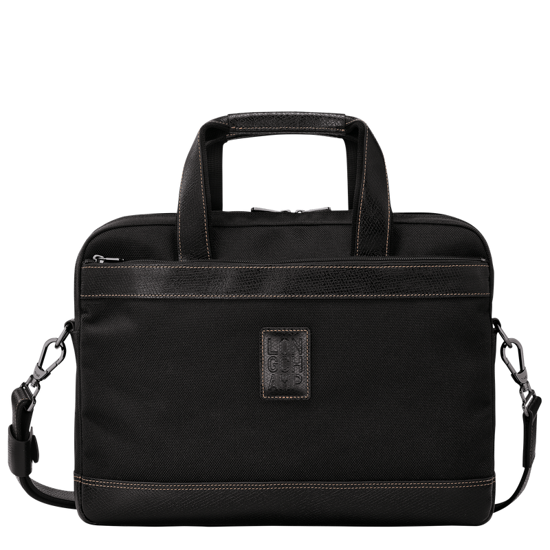 Longchamp Boxford Maletín S Lona reciclada - Negro