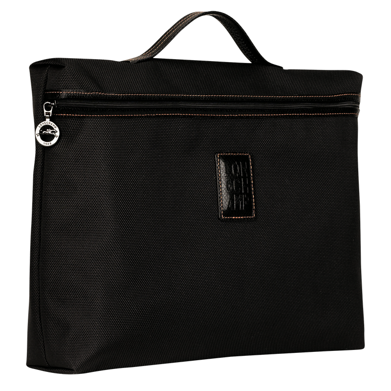 Longchamp Boxford Maletín S Lona Reciclada - Negro