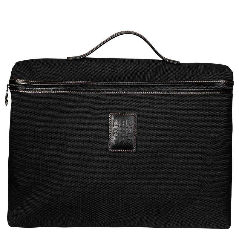 Longchamp Boxford Maletín S Lona reciclada - Negro