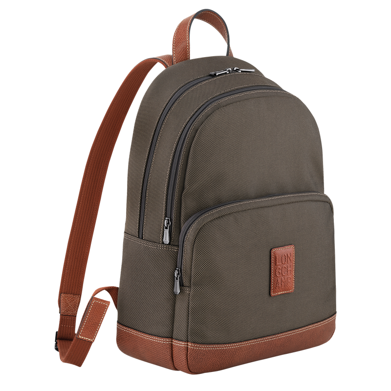 Longchamp Boxford Mochila Lona Reciclada - Marrón