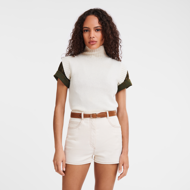 Longchamp Cinturón De Mujer Cuero - Coñac