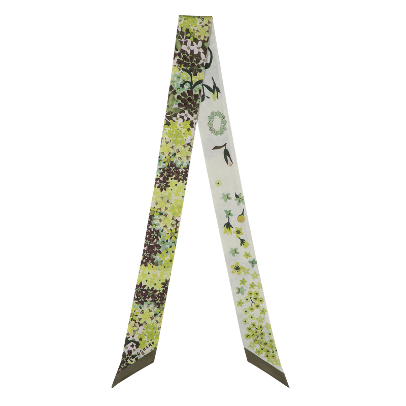 Longchamp Collier de fleurs Banda Seda - alcachofa
