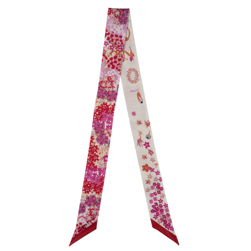 Longchamp Collier de fleurs Banda Seda - Tomate