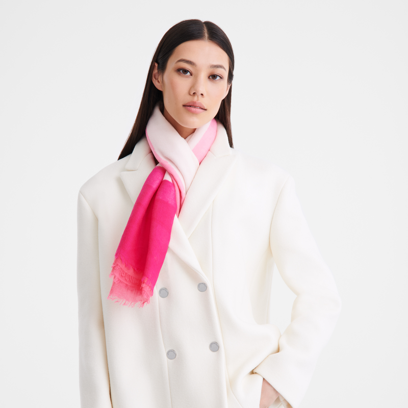 Longchamp Degradado de verano Estolas Lana - Blush