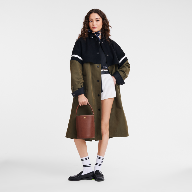 Longchamp Épure Bolso Saco S Cuero - Marrón