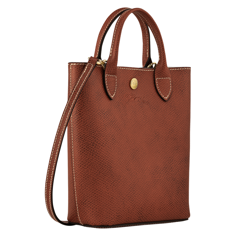 Longchamp Épure Bolso Shopper XS Cuero - Marrón