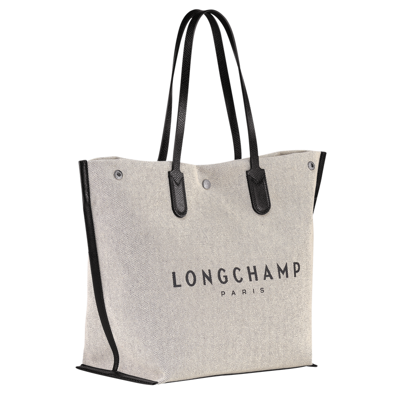 Longchamp Essential Bolso Shopper L Tela - Crudo