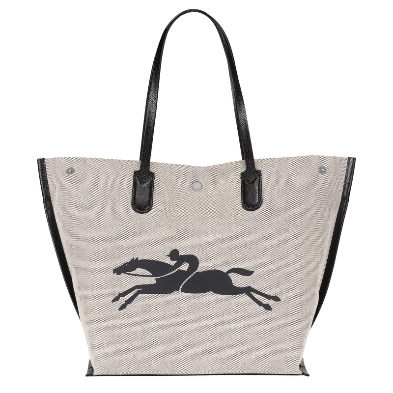 Longchamp Essential Bolso Shopper L Tela - Crudo