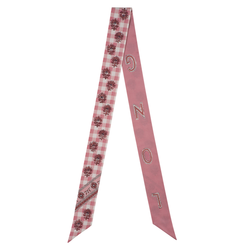 Longchamp La escapada bucólica Banda Seda - Blush