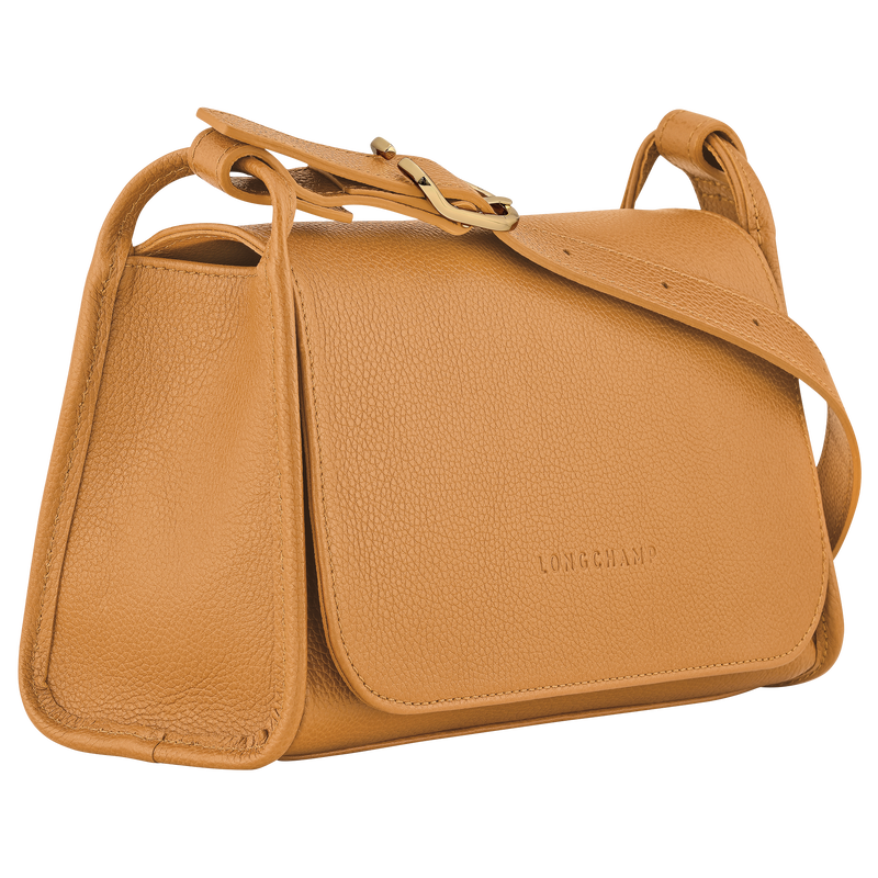 Longchamp Le Foulonné Bolso Bandolera M Cuero - Nuez