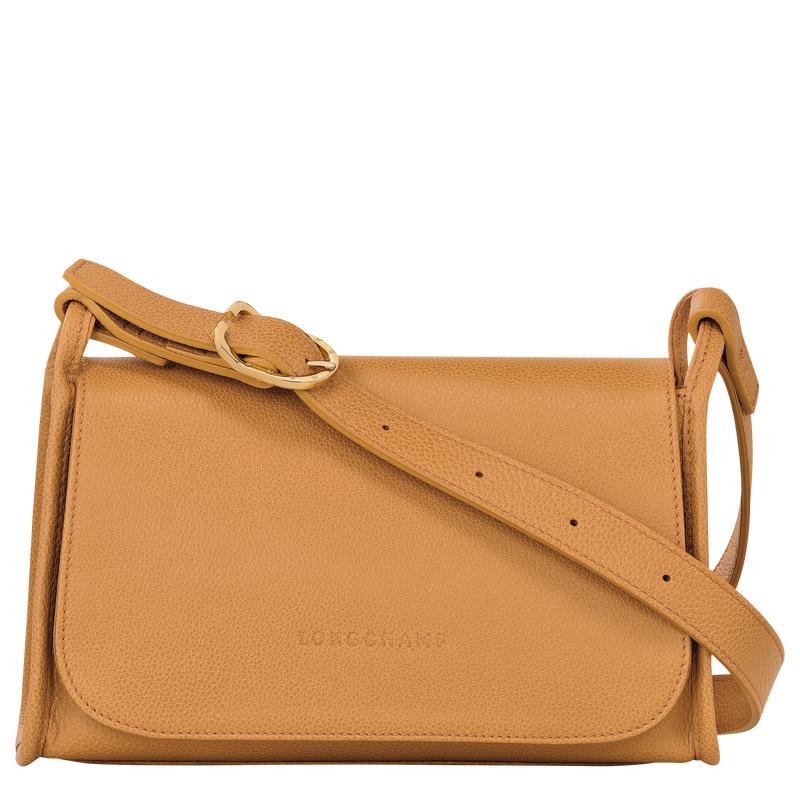 Longchamp Le Foulonné Bolso bandolera M Cuero - Nuez