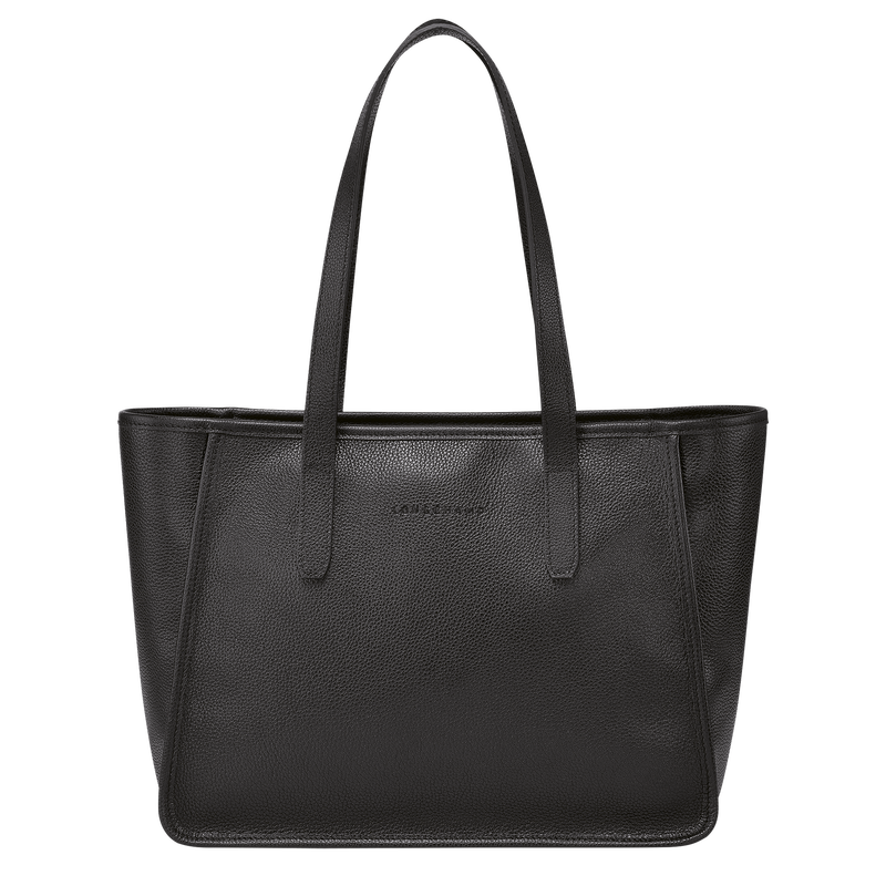 Longchamp Le Foulonné Bolso shopper L Cuero - Negro