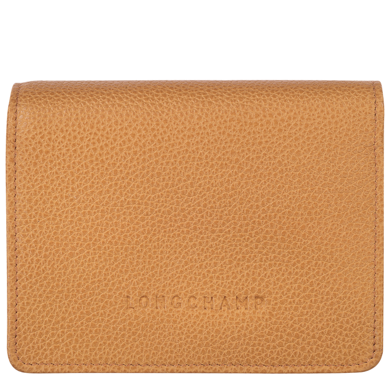 Longchamp Le Foulonné Cartera compacta Cuero - Nuez