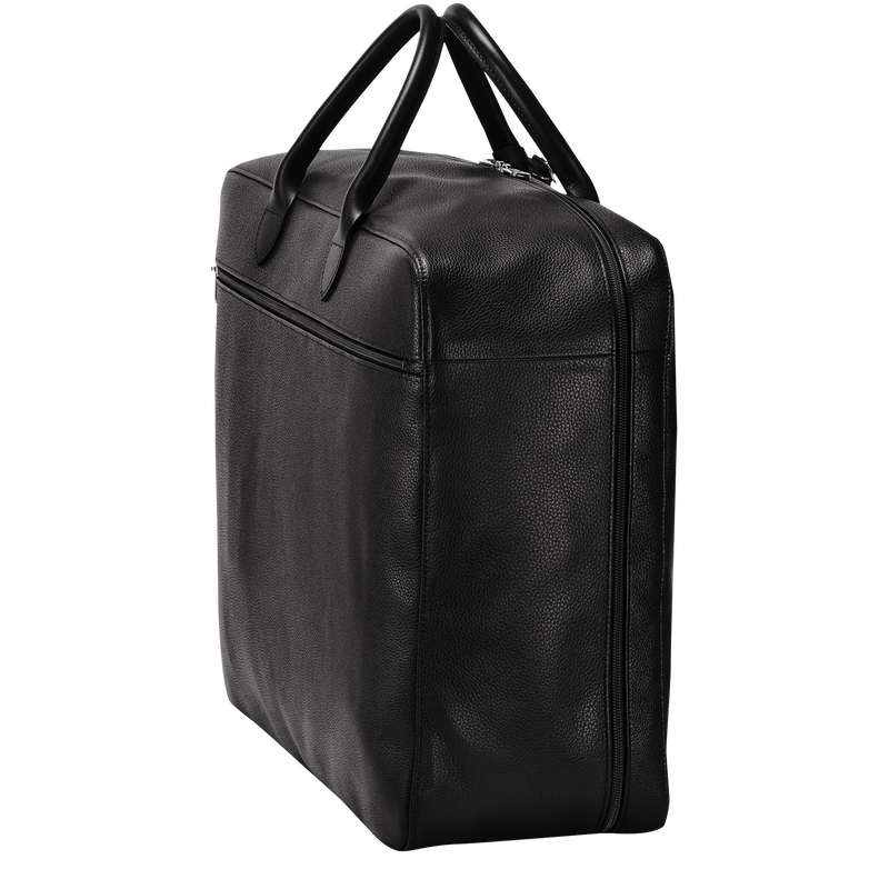 Longchamp Le Foulonné Maleta M Cuero - Negro