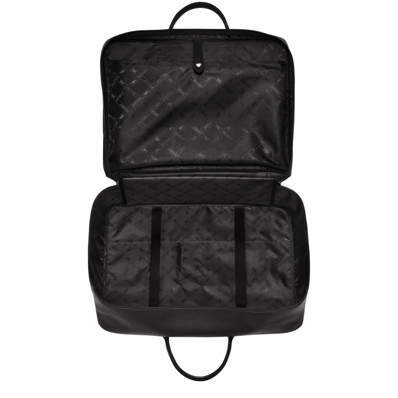 Longchamp Le Foulonné Maleta M Cuero - Negro