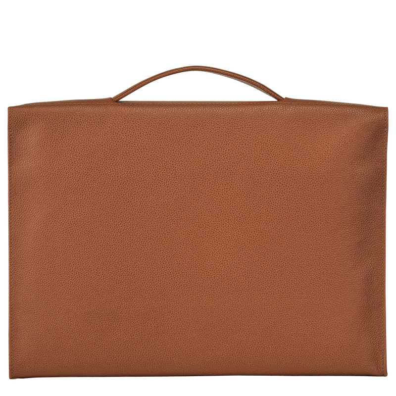 Longchamp Le Foulonné Maletín S Cuero - Caramelo