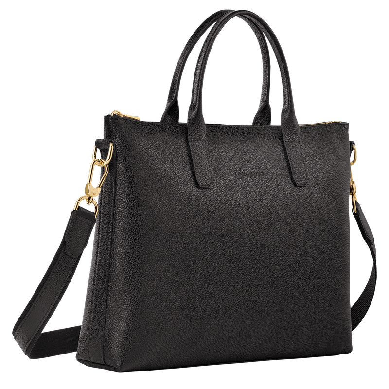 Longchamp Le Foulonné Maletín S Cuero - Negro