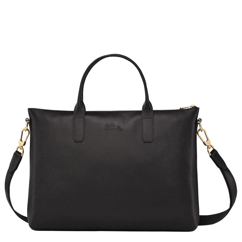 Longchamp Le Foulonné Maletín S Cuero - Negro
