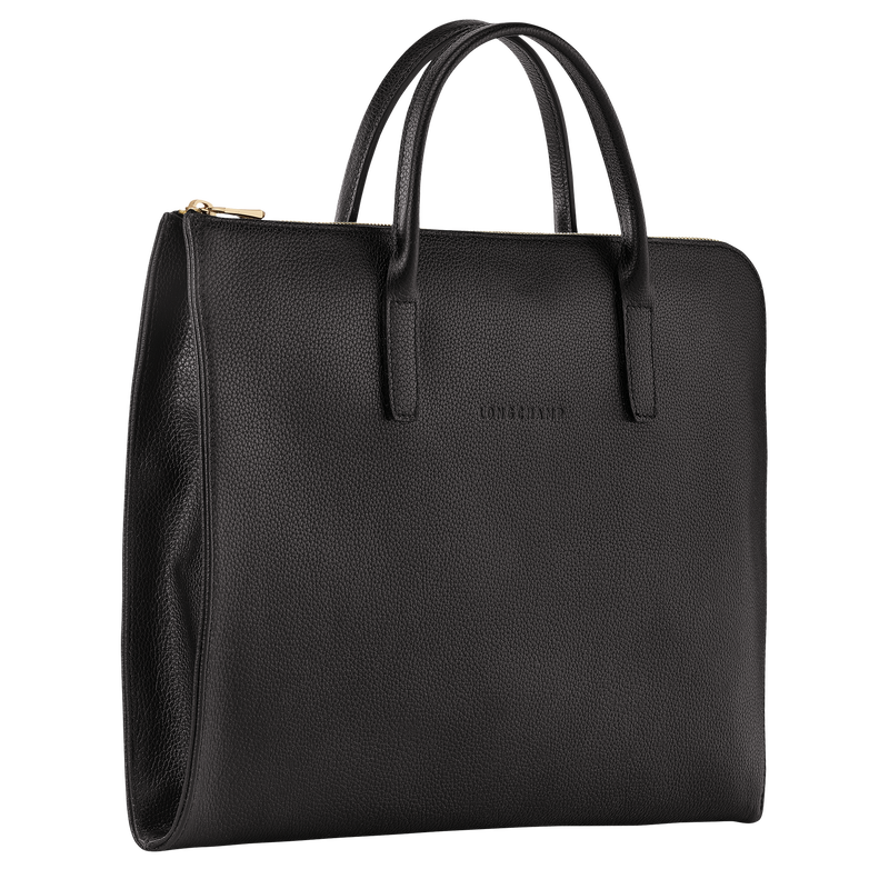 Longchamp Le Foulonné Maletín S Cuero - Negro